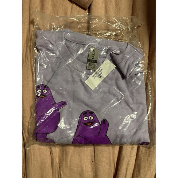 McDonalds Happy Grimace McDonaldland Purple T-Shirt XL - Rare & NEW - Picture 3 of 4